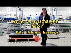 Test d'étanchéité à l'air pour la batterie au lithium des véhicules électriques.