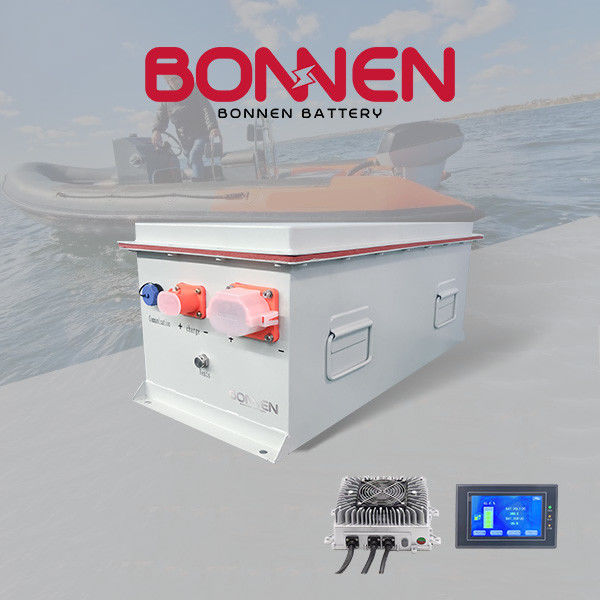 5.12KWH Batterie au lithium marine Bateau à ions lithium Pour bateaux gonflables Petits voiliers