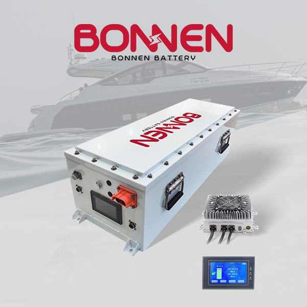 19.2KWH Batterie au lithium 96V 200ah Pour un yacht hors-bord électrique de 20KW