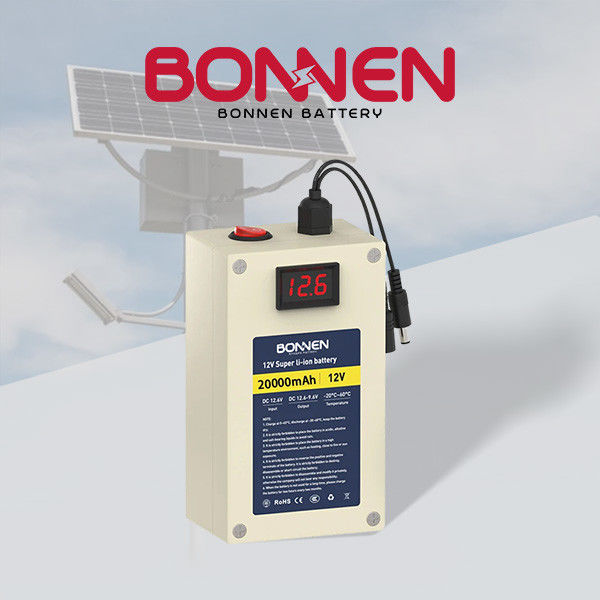 OEM 12V Rechargebale Batteries au lithium 20Ah Batterie solaire de lampe de rue pour le stockage de l'énergie