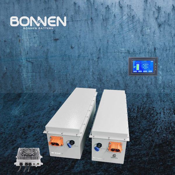 5Batterie au lithium de 12 kWh pour bateau avec télécommande LCD / connexion parallèle, batterie électrique pour moteur de bateau